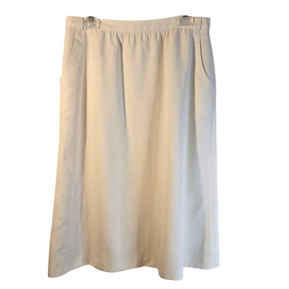 Panther 15/16 Ivory White Classic A-Line Skirt [0108]